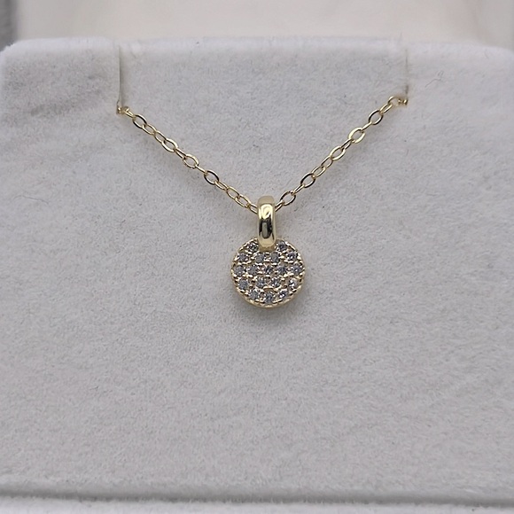 Jewelry - Necklace‎ with round brilliant diamond (zirconium oxide)
